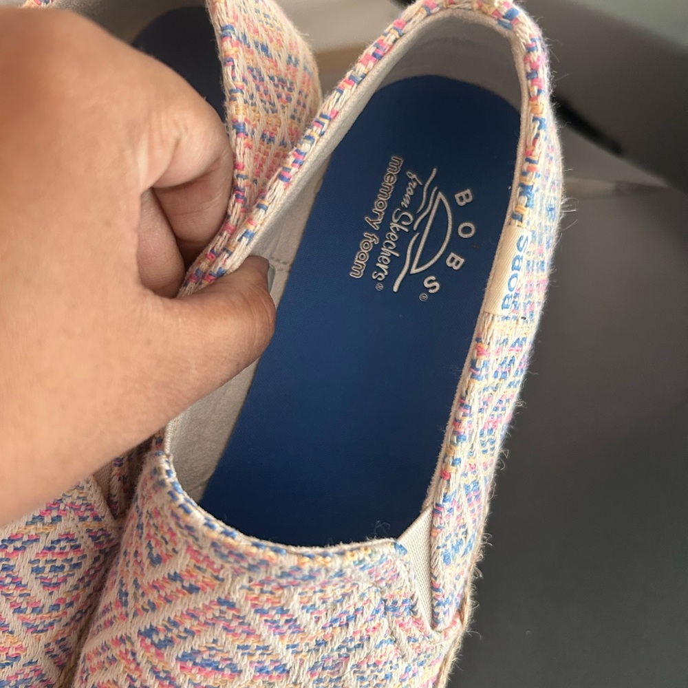 Skechers Women's Colorful Espadrille Slip-Ons - Picture 3 of 5
